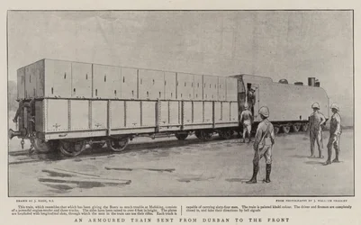 Un train blindé envoyé de Durban au front